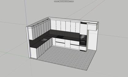 Bucataria Minimalista la comanda Alba pe Colt